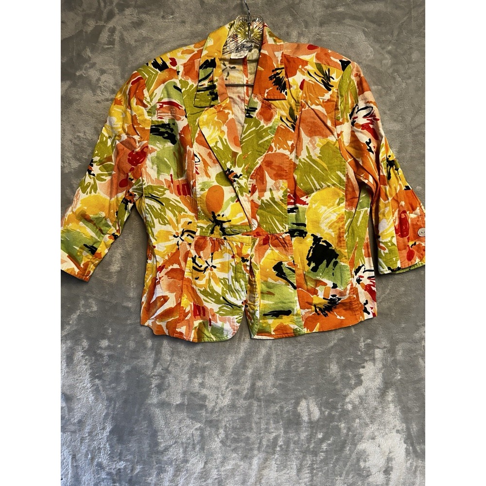 N‎ Touch Womens Floral Jacket Size L